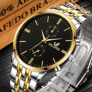 Men's Large Dial Punk Watch with Cowhide Strap - Retro Business Style Fashion Wristwatch for Men showcase 12