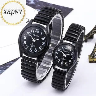 Large Dial Quartz Watch for Seniors - Easy Read Analog Face, Elastic Band, Fashionable Wristwatch for Men and Women, Couple's Style showcase 4