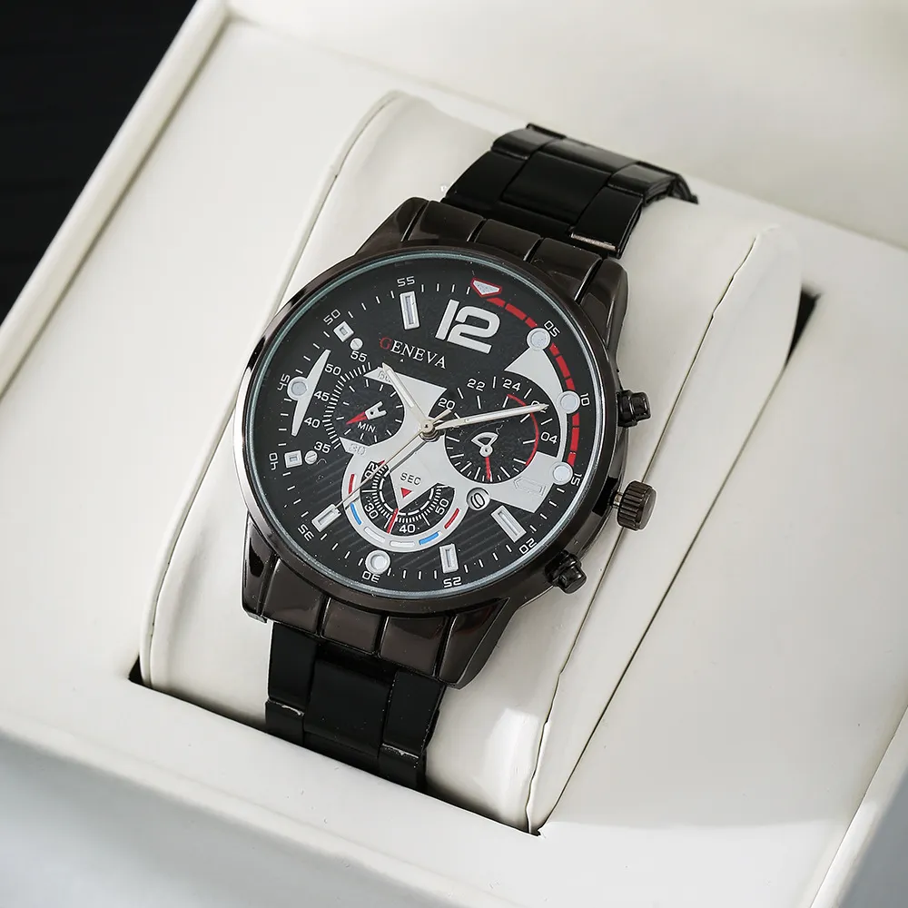 Men's Stainless Steel Quartz Watch with Calendar, Luminous Hands, and Sporty Design - Perfect Wristwatch for Everyday Wear showcase 5