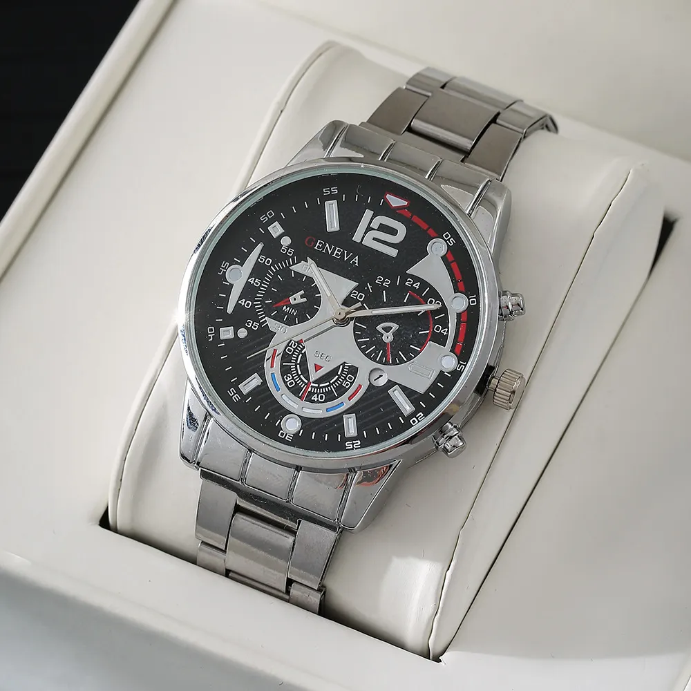 Men's Stainless Steel Quartz Watch with Calendar, Luminous Hands, and Sporty Design - Perfect Wristwatch for Everyday Wear showcase 6