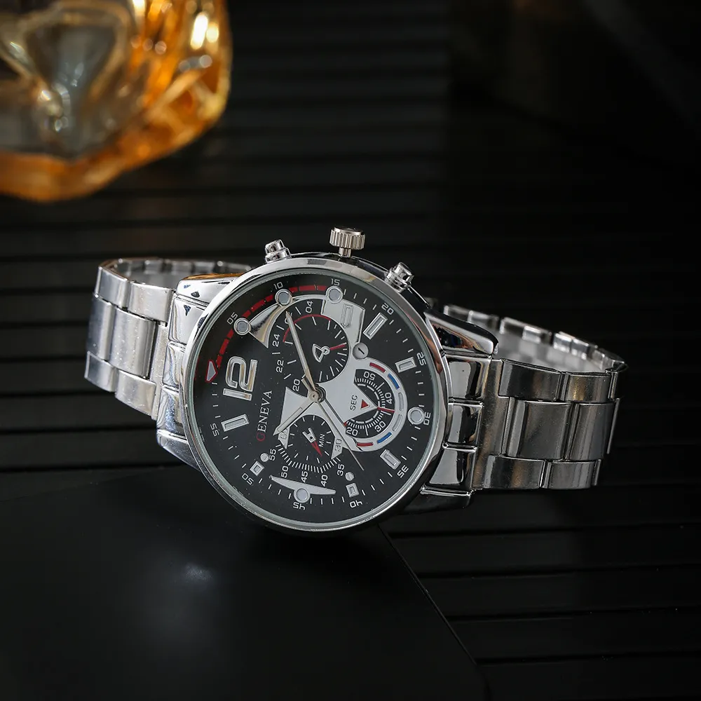 Men's Stainless Steel Quartz Watch with Calendar, Luminous Hands, and Sporty Design - Perfect Wristwatch for Everyday Wear showcase 8