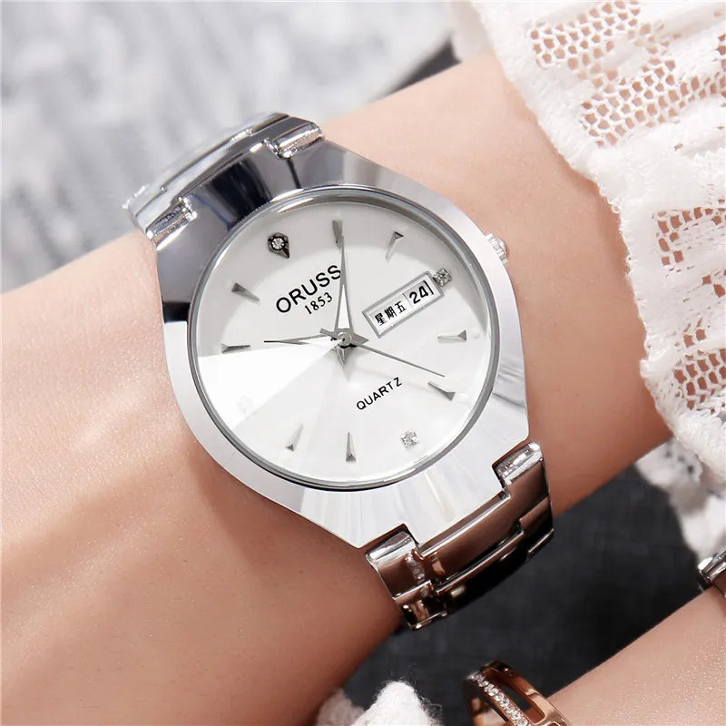 Men's Luminous Tungsten Steel Quartz Watch - Waterproof Fashion Calendar Wristwatch for Students and Couples - Wholesale Available thumbnail 6