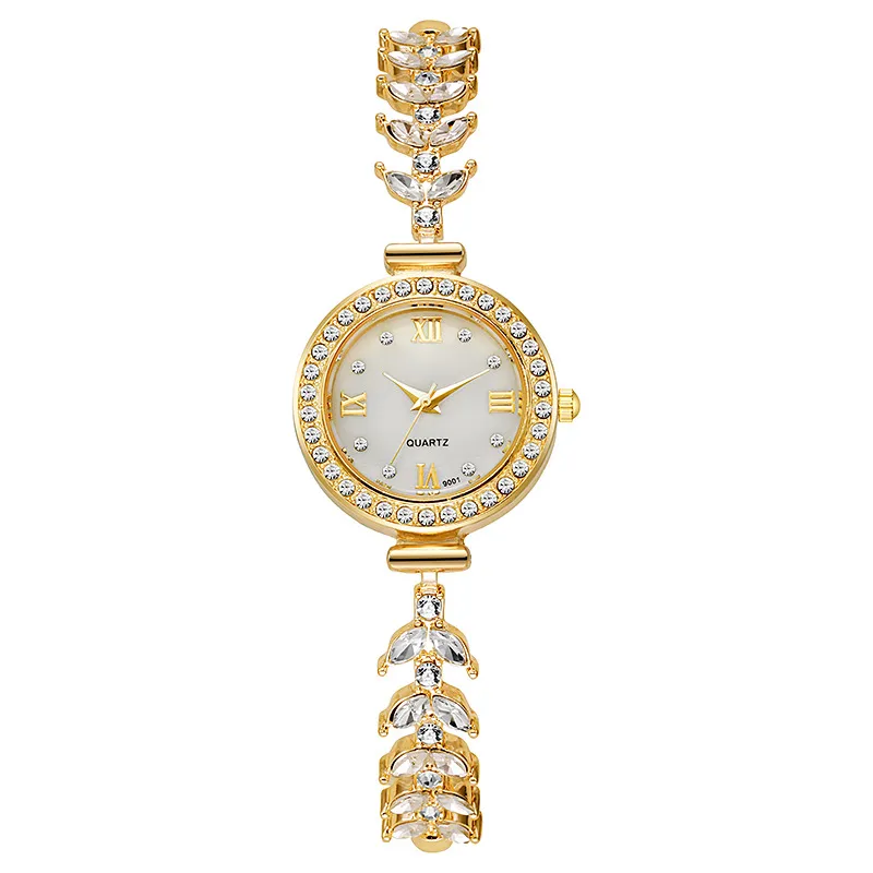 Women's Fashion Diamond Watch - Elegant Round Dial, Waterproof, Luxury Design, Stylish Wristwatch for Ladies thumbnail 7
