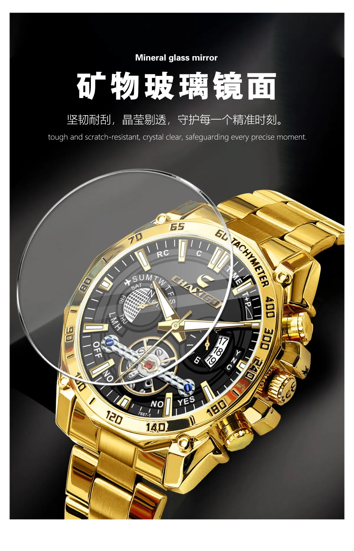 Men's Swiss Brand Luminous Quartz Watch - Fashionable Wristwatch for Men - AliExpress Cross-border Commerce - Stylish and Durable Timepiece showcase 10