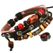 Women's Genuine Leather Bracelet Watch with Five-Pointed Star Charm - Elegant Retro Cowhide Jewelry Wristwatch for Students and Fashionable Women showcase 3