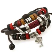 Women's Genuine Leather Bracelet Watch with Five-Pointed Star Charm - Elegant Retro Cowhide Jewelry Wristwatch for Students and Fashionable Women showcase 2