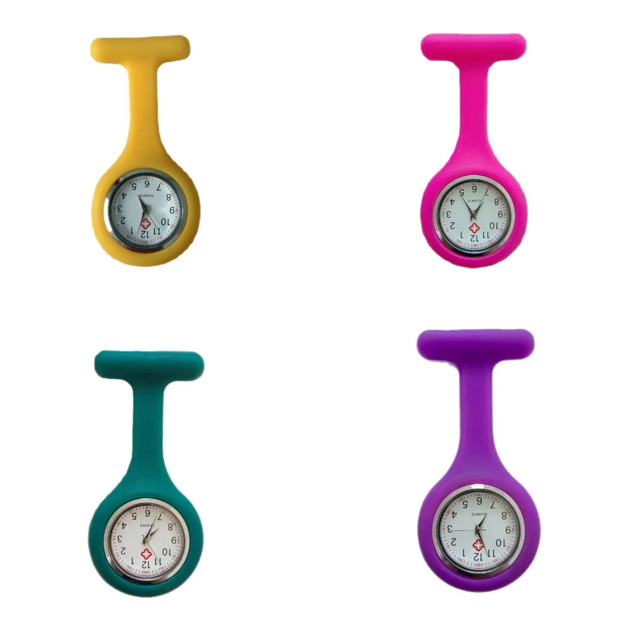 Nurse Watch Silicone Chest Pocket Pin Watch for Medical Professionals, Students, Quartz Movement, Customizable Logo, Fashionable Dial, Foreign Trade Quality thumbnail 5