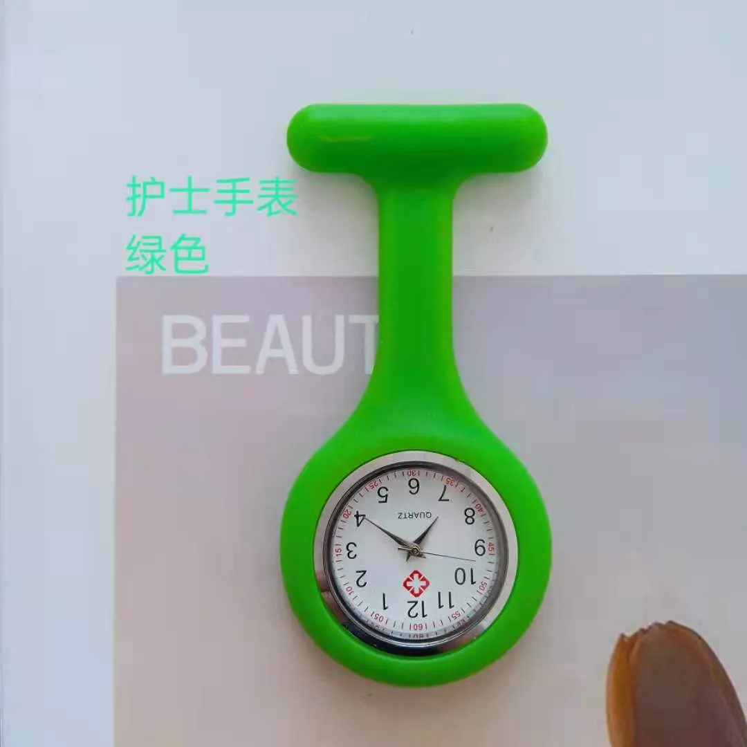 Nurse Watch Silicone Chest Pocket Pin Watch for Medical Professionals, Students, Quartz Movement, Customizable Logo, Fashionable Dial, Foreign Trade Quality thumbnail 10