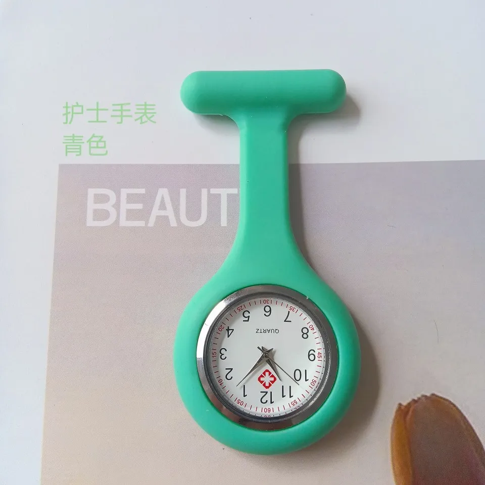 Nurse Watch Silicone Chest Pocket Pin Watch for Medical Professionals, Students, Quartz Movement, Customizable Logo, Fashionable Dial, Foreign Trade Quality thumbnail 8