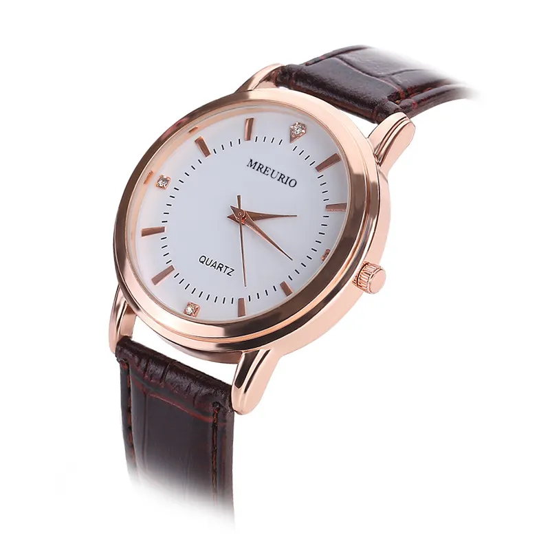 Couple's Quartz Wrist Watch Set for Men and Women - Stylish Leather Band, Casual Design, Perfect for Everyday Wear, Wholesale Available thumbnail 2