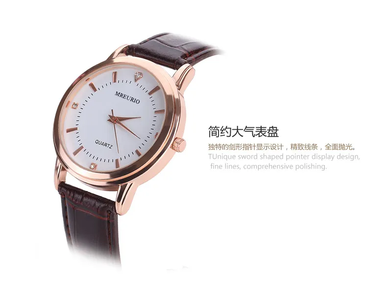 Couple's Quartz Wrist Watch Set for Men and Women - Stylish Leather Band, Casual Design, Perfect for Everyday Wear, Wholesale Available showcase 14