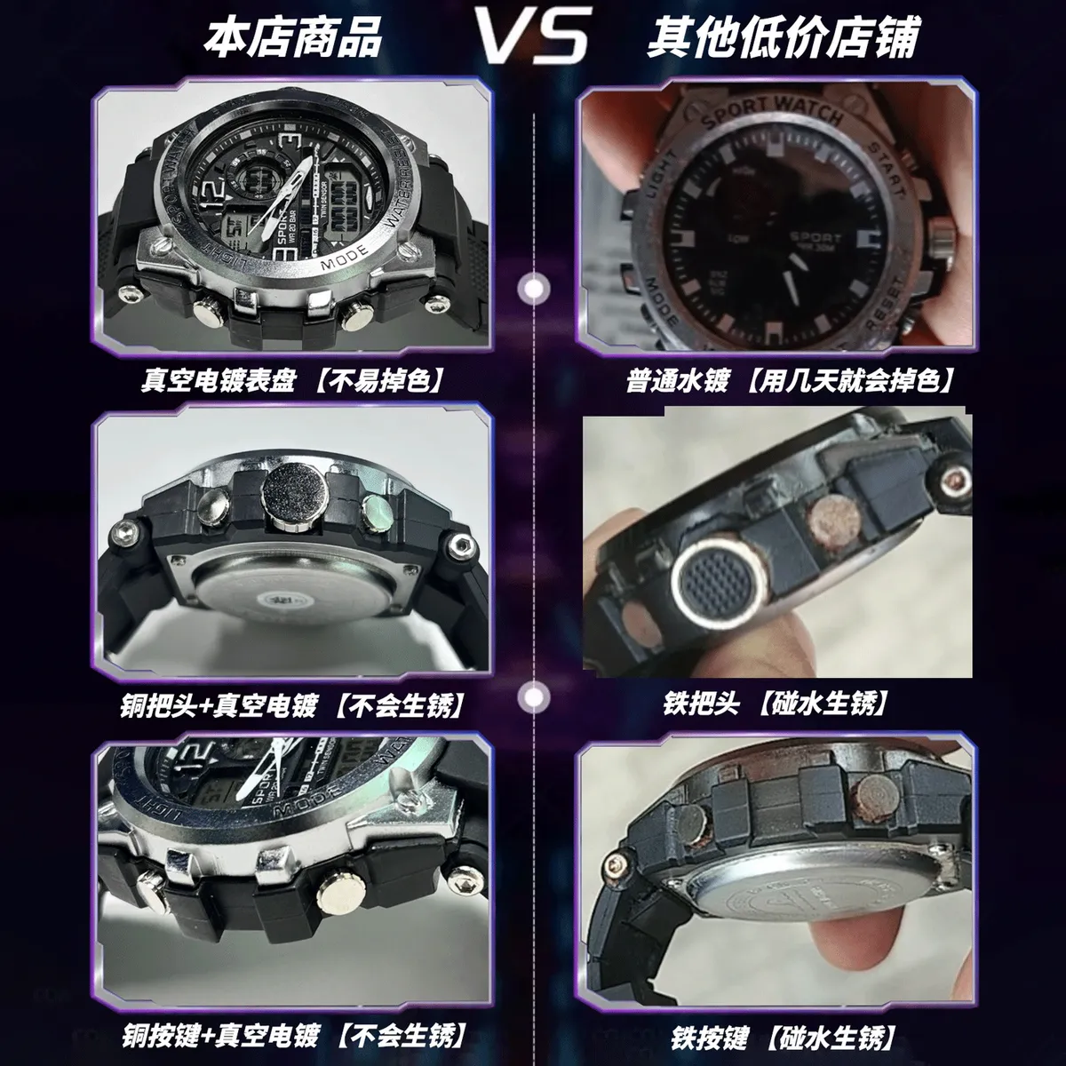 Men's Fashion Sports Watch - Waterproof Luminous Wristwatch for Casual and Outdoor Activities - Wholesale Available showcase 5