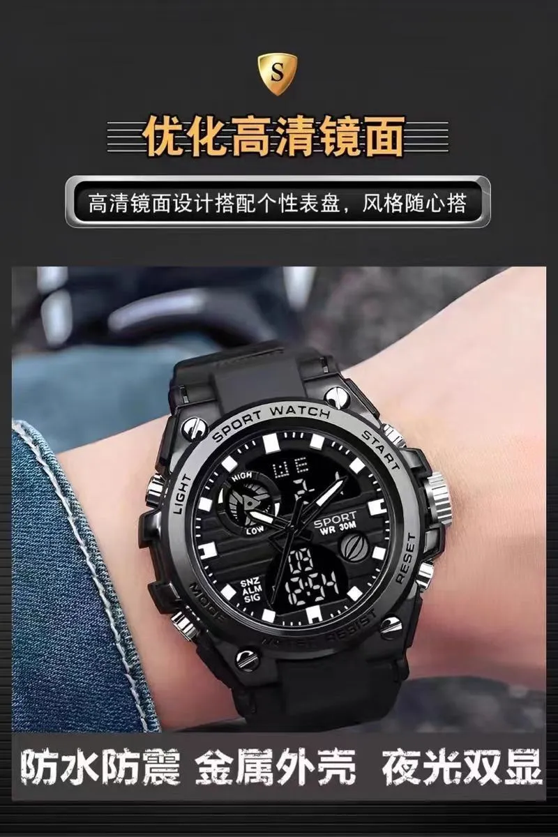 Men's Fashion Sports Watch - Waterproof Luminous Wristwatch for Casual and Outdoor Activities - Wholesale Available showcase 6