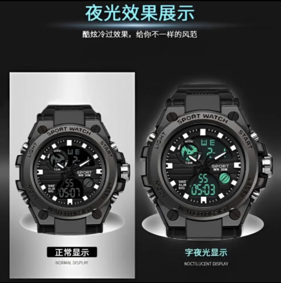 Men's Fashion Sports Watch - Waterproof Luminous Wristwatch for Casual and Outdoor Activities - Wholesale Available showcase 9