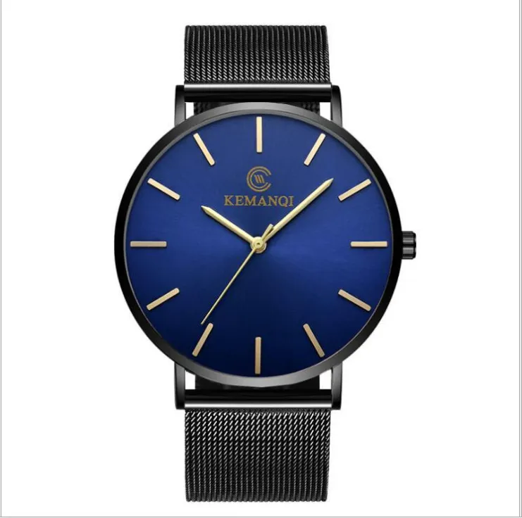 Men's Stainless Steel Mesh Strap Quartz Watch - Ultra Thin Waterproof Wristwatch - Business Casual Style - Wholesale Direct Sale thumbnail 2