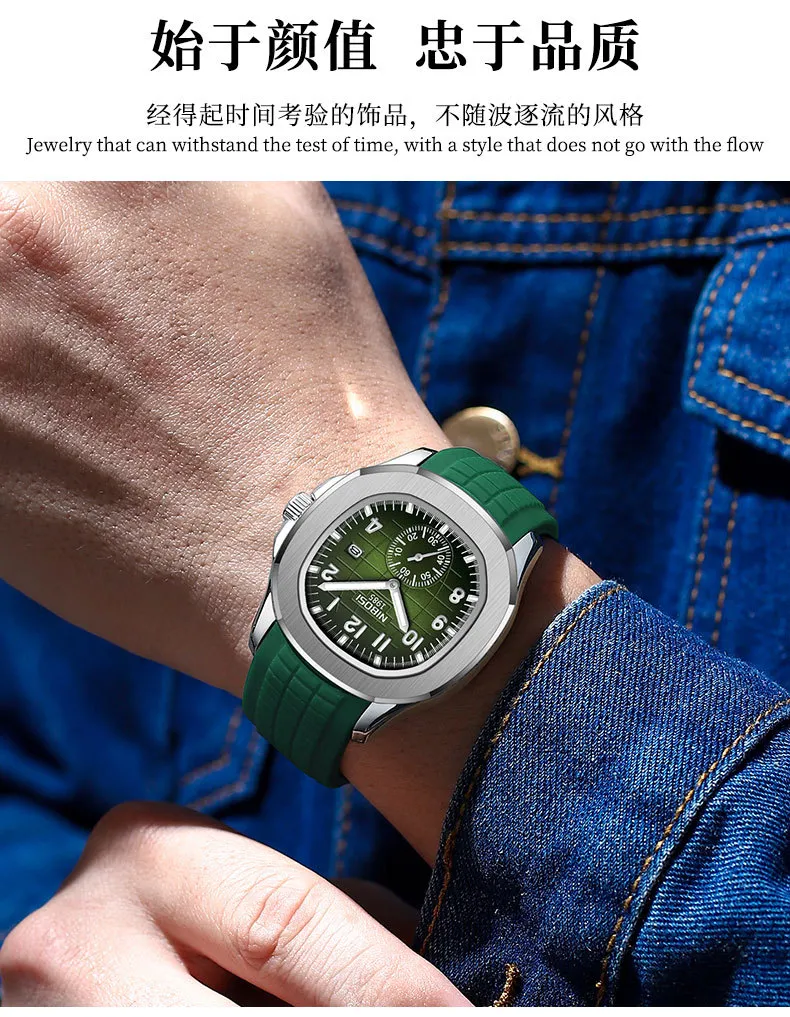 Nibosi Men's Multifunctional Quartz Watch - Luminous Waterproof Wristwatch for Business Casual Wear - Wholesale Available showcase 16