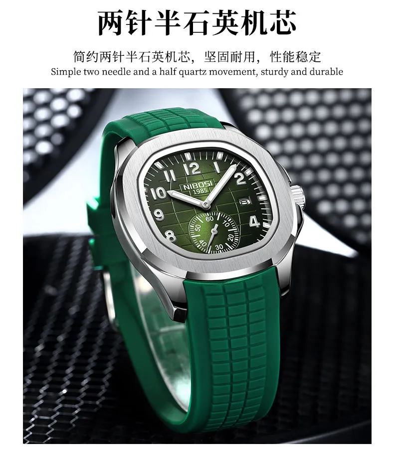 Nibosi Men's Multifunctional Quartz Watch - Luminous Waterproof Wristwatch for Business Casual Wear - Wholesale Available showcase 17