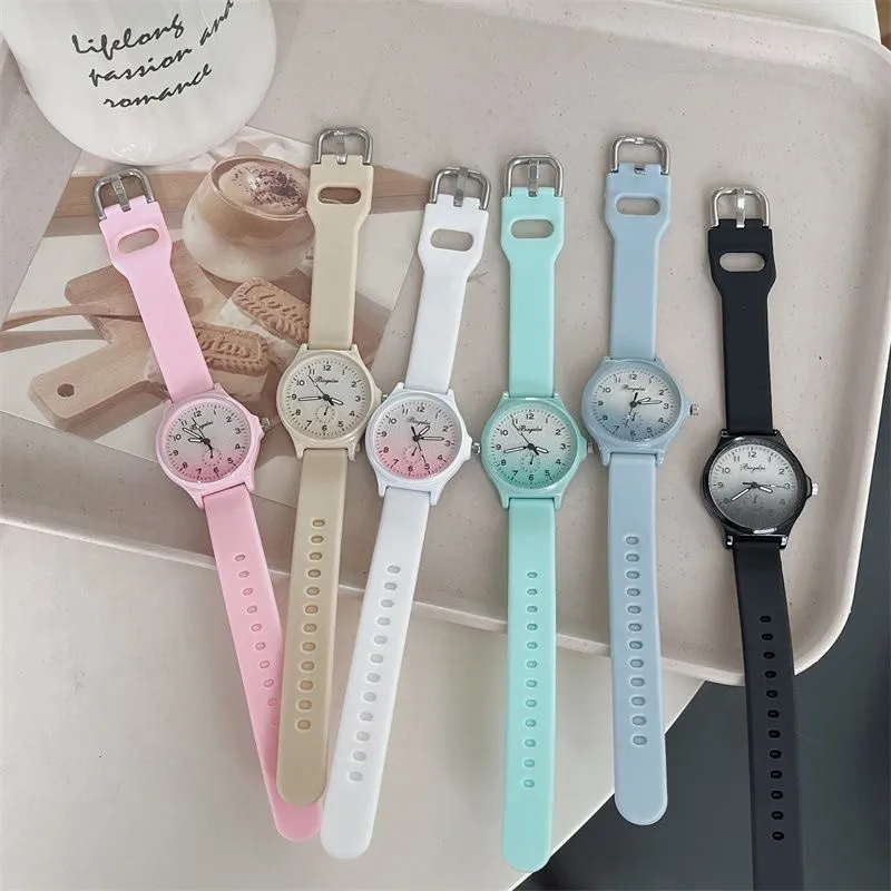Women's Sweet Milk Style Watch, Japanese Soft Girl Aesthetic, High-Value Exam Pointer Watch for Junior and Senior High School Students showcase 10