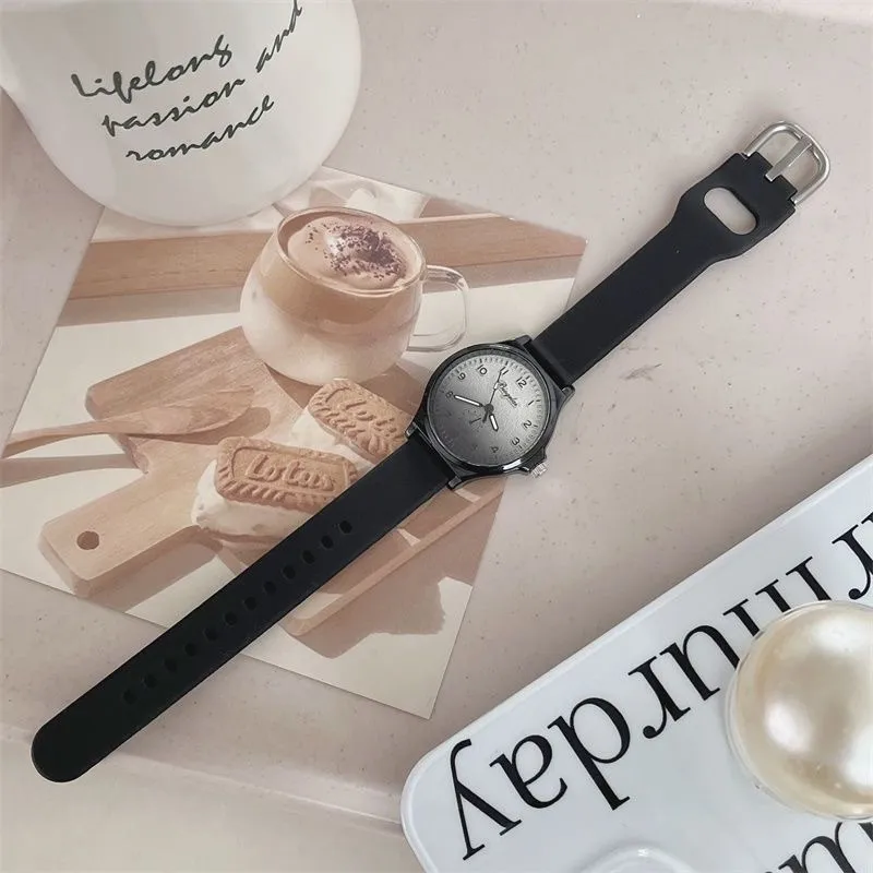 Women's Sweet Milk Style Watch, Japanese Soft Girl Aesthetic, High-Value Exam Pointer Watch for Junior and Senior High School Students showcase 17