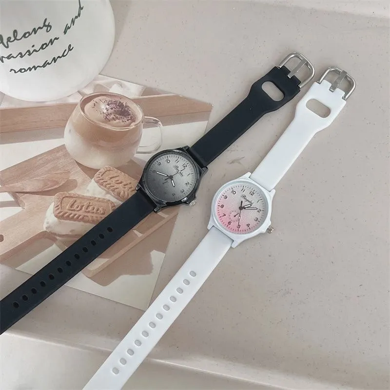 Women's Sweet Milk Style Watch, Japanese Soft Girl Aesthetic, High-Value Exam Pointer Watch for Junior and Senior High School Students showcase 18