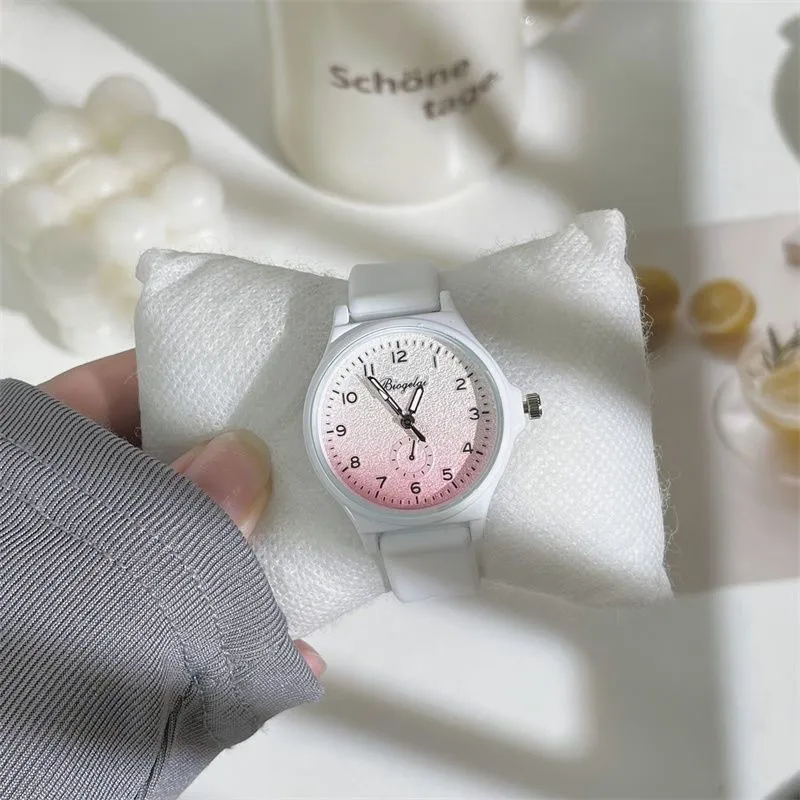 Women's Sweet Milk Style Watch, Japanese Soft Girl Aesthetic, High-Value Exam Pointer Watch for Junior and Senior High School Students thumbnail 2