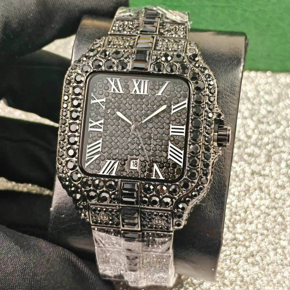 Luxury Diamond Quartz Watch for Men & Women - Iced Out Waterproof Business Fashion Wristwatch - Elegant Jewelry Gift thumbnail 10