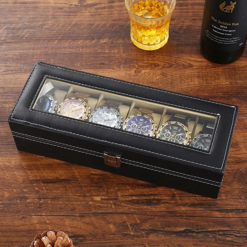 Men's Stainless Steel Quartz Watch Set - 6 Piece Gift Box - Fashion Wristwatch, Bracelet, Necklace, Earrings, Ring - Party, Business, Casual thumbnail 2