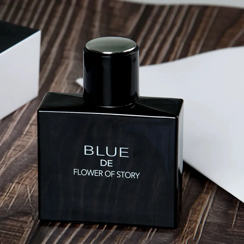 Men's Cologne Blue Perfume - Flower Story Marine Fragrance, Elegant Long-Lasting Scent, 50ml - Perfect Gift for Him thumbnail 2