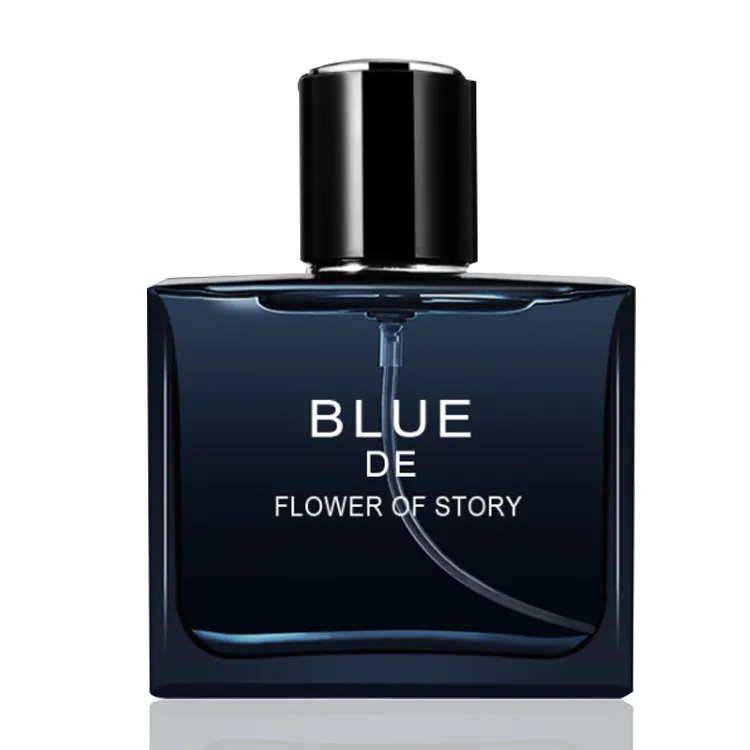 Men's Cologne Blue Perfume - Flower Story Marine Fragrance, Elegant Long-Lasting Scent, 50ml - Perfect Gift for Him thumbnail 5