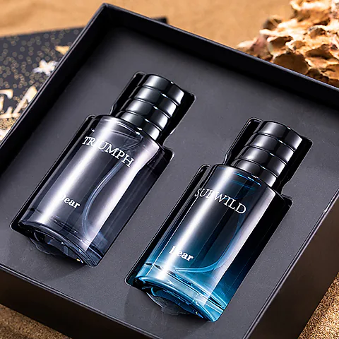 Unisex Floral Woody Perfume Gift Set - Long Lasting Light Fragrance for Men and Women - Starry Sky Design