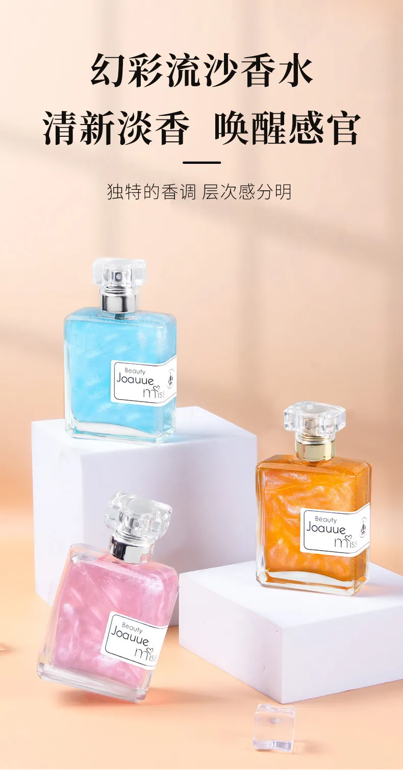 Women's Gold Quicksand Perfume - Long Lasting Light Fragrance, Clear Elegant Scent, 50ml - Niche Perfume for Women showcase 1