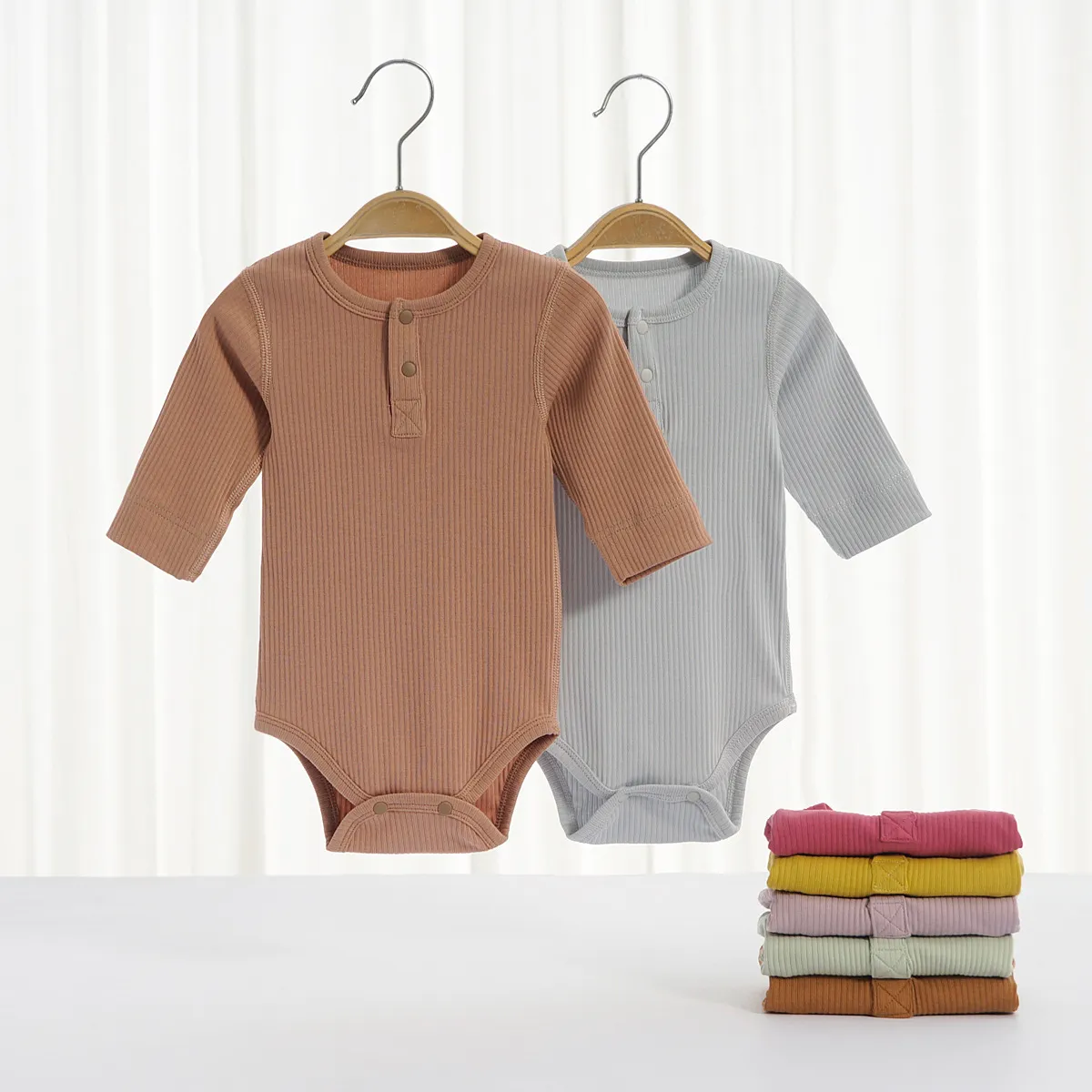 Baby Wrap Swaddle Blanket Fart Clothes Long Sleeve Spring Autumn Newborn Baby Pajamas Triangle Harper Climbing Clothes Outfit Set showcase 1