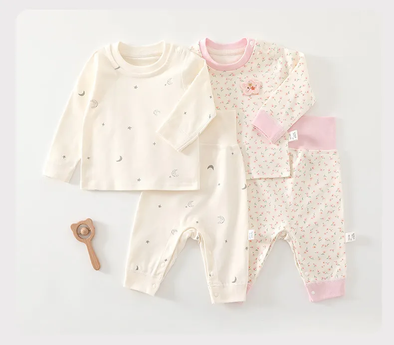Baby Pajamas Set - High Waist, Pure Cotton, Spring/Fall, Long Pants, Warm Underwear for Boys & Girls showcase 18