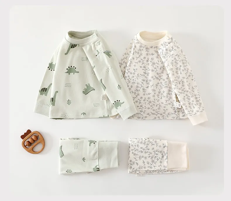 Baby Pajamas Set - High Waist, Pure Cotton, Spring/Fall, Long Pants, Warm Underwear for Boys & Girls showcase 17