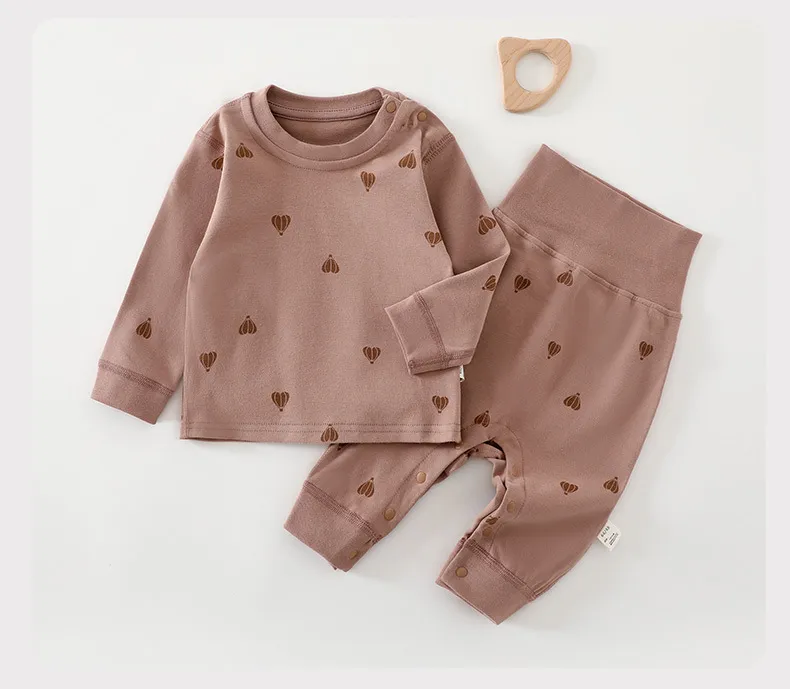Baby Pajamas Set - High Waist, Pure Cotton, Spring/Fall, Long Pants, Warm Underwear for Boys & Girls showcase 19