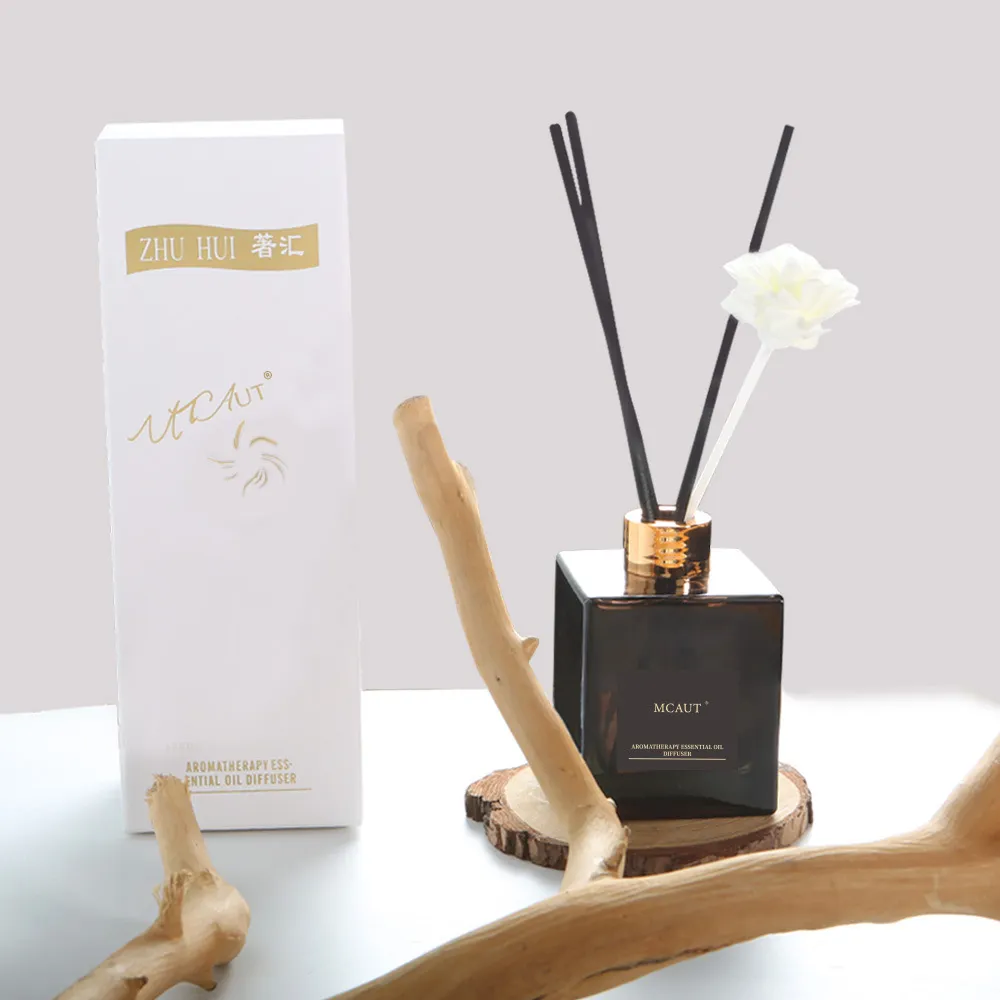 Aromatherapy Diffuser Set - 200ml Large Capacity Long-Lasting Reed Diffuser for Bedroom, Living Room, Office - Gardenia Scent, Fireless Fragrance, Home Air Freshener thumbnail 2