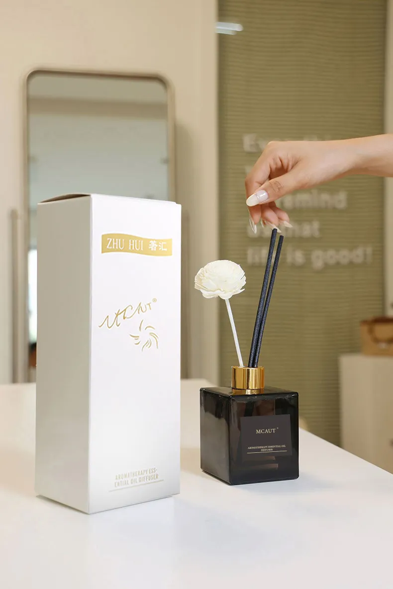 Aromatherapy Diffuser Set - 200ml Large Capacity Long-Lasting Reed Diffuser for Bedroom, Living Room, Office - Gardenia Scent, Fireless Fragrance, Home Air Freshener showcase 9