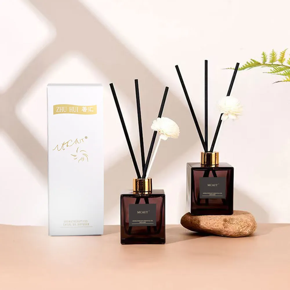 Aromatherapy Diffuser Set - 200ml Large Capacity Long-Lasting Reed Diffuser for Bedroom, Living Room, Office - Gardenia Scent, Fireless Fragrance, Home Air Freshener thumbnail 3