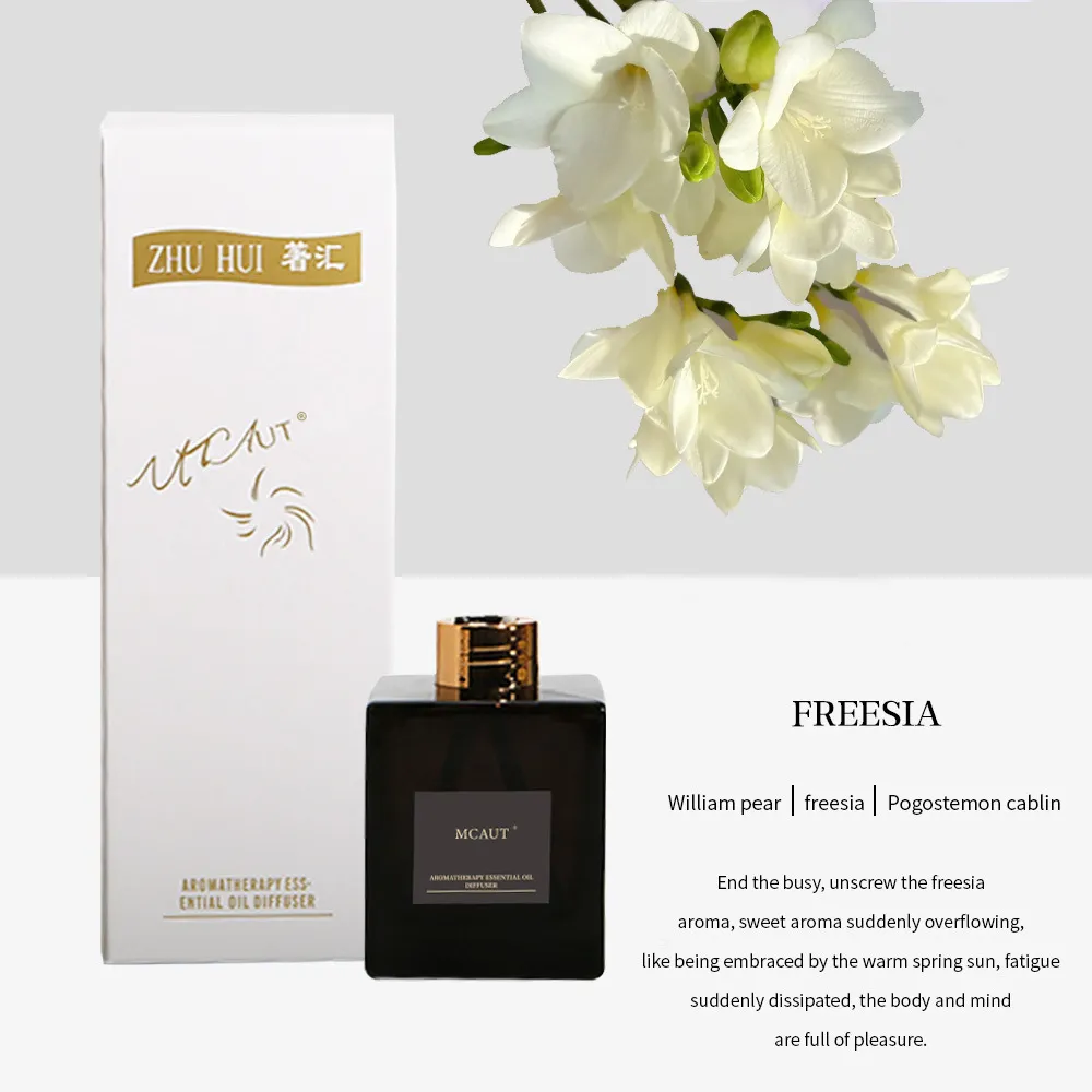 Aromatherapy Diffuser Set - 200ml Large Capacity Long-Lasting Reed Diffuser for Bedroom, Living Room, Office - Gardenia Scent, Fireless Fragrance, Home Air Freshener showcase 5