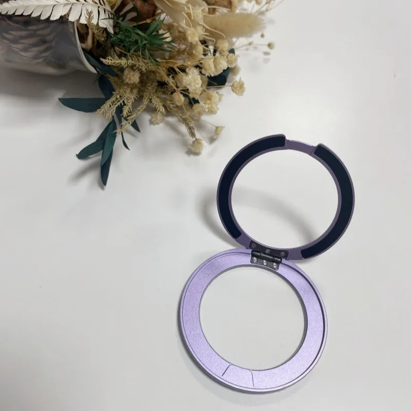 Magnetic Phone Ring Holder 360° Rotating Finger Grip Stand - Ultra-Thin Adhesive Back - Universal Phone Mount for Car, Desk, Home thumbnail 6