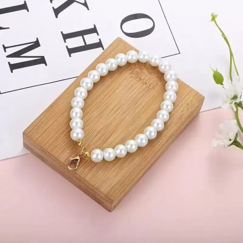 Pearl Keychain Pendant for Women Girls - Handmade Imitation Pearl Bag Charm, Headphone Hanging Chain, Mobile Phone Case Accessories - Wholesale Available showcase 8