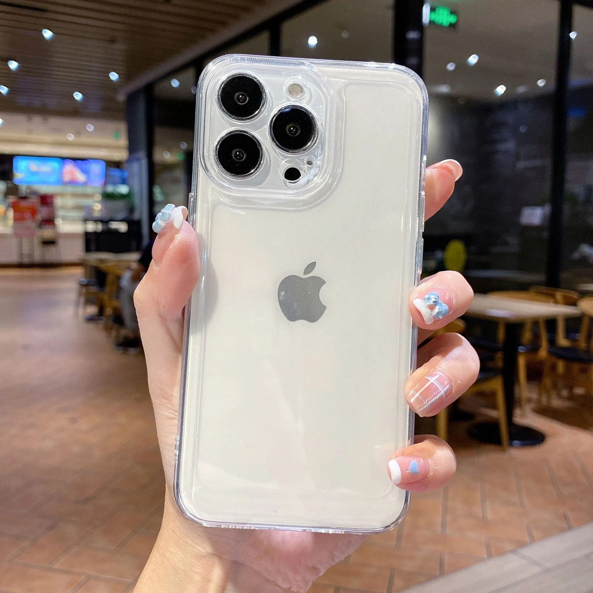 iPhone 15/16/17 Pro Max Transparent TPU Case, Anti-Fall Shockproof Protective Cover, Slim Fit, Clear Design, All-Inclusive Protection for Apple iPhones thumbnail 6