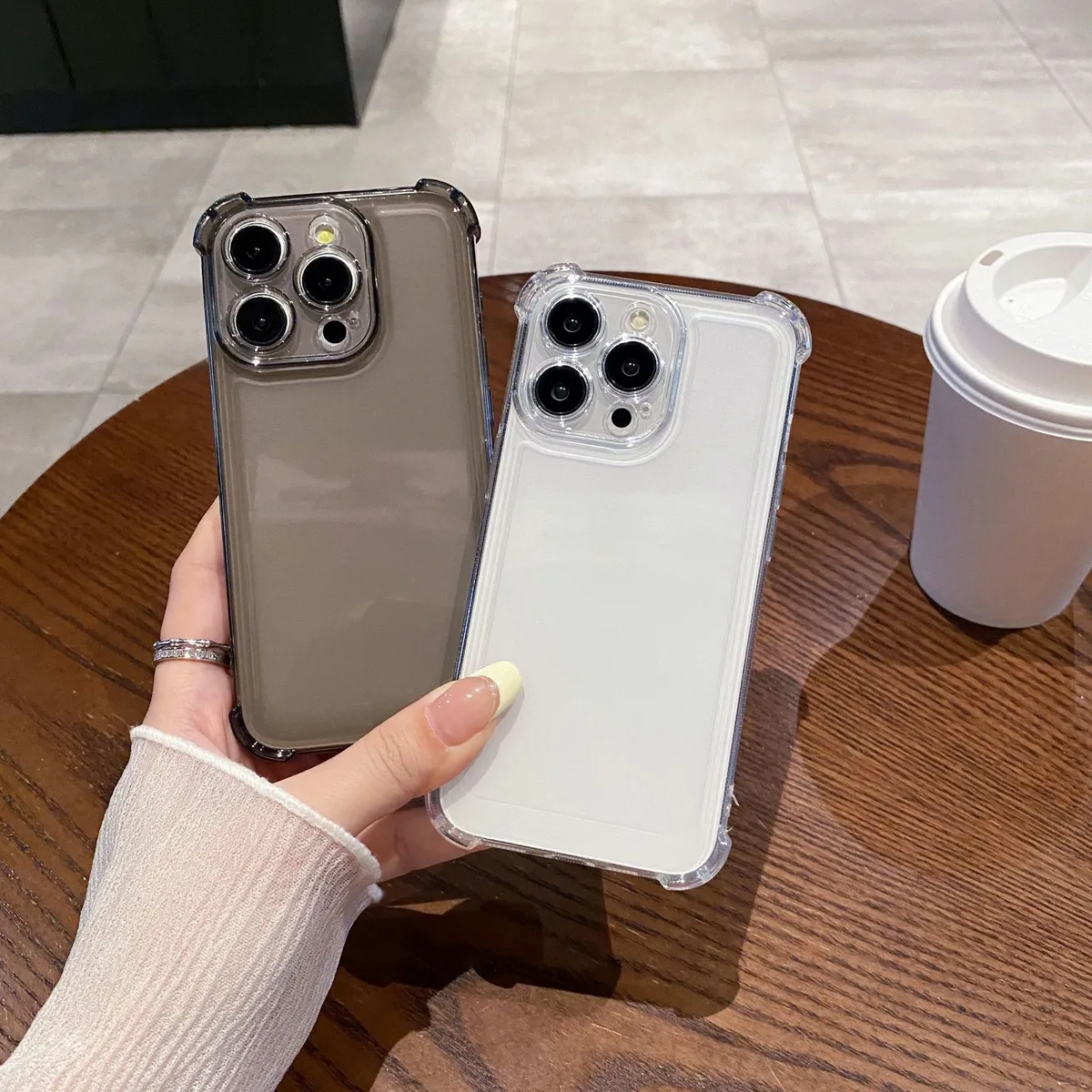 iPhone 15 Pro Max/16/16E/17 Transparent Phone Case: Shockproof, Airbag Corners, Protective Space Shell for Apple iPhones showcase 4