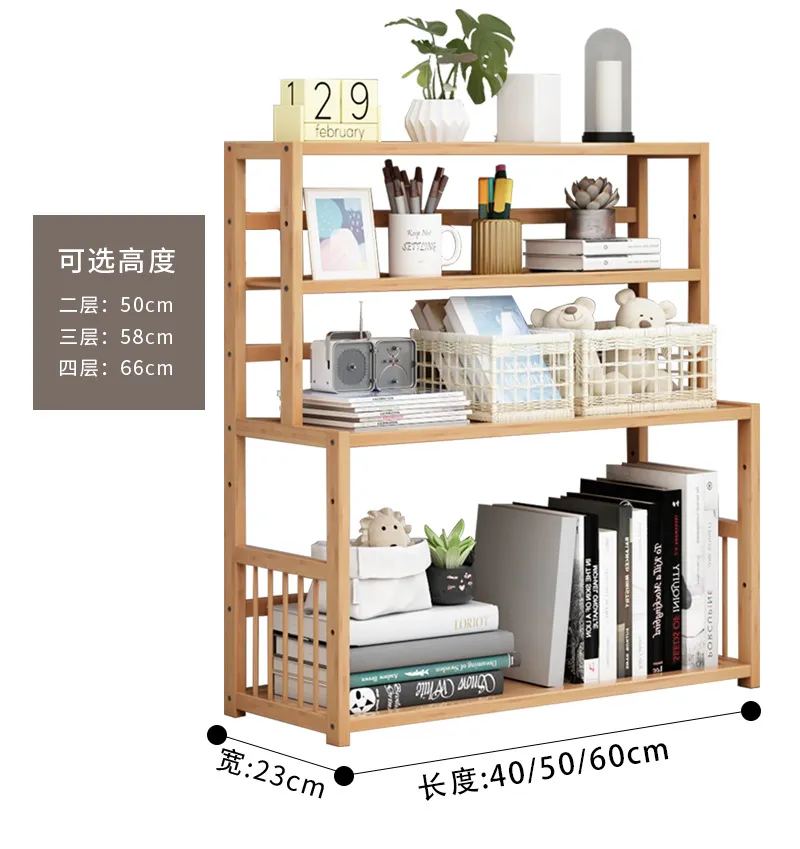 Desktop Bookshelf Organizer - Simple Student Book Storage Rack for Home Office, Dormitory, Children's Books - Small Bookcase for Desk showcase 8