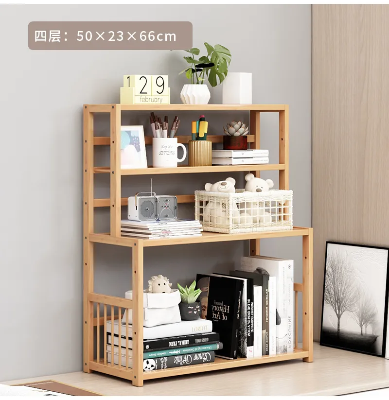 Desktop Bookshelf Organizer - Simple Student Book Storage Rack for Home Office, Dormitory, Children's Books - Small Bookcase for Desk showcase 10