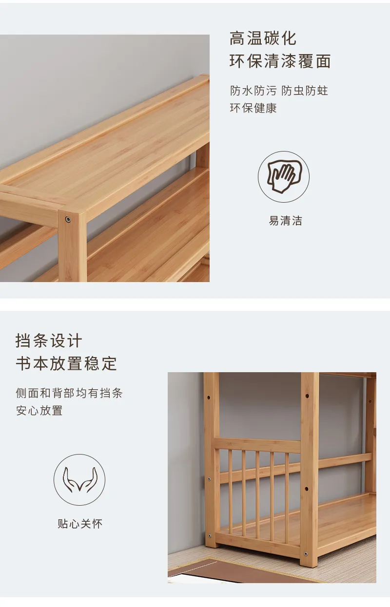 Desktop Bookshelf Organizer - Simple Student Book Storage Rack for Home Office, Dormitory, Children's Books - Small Bookcase for Desk showcase 14