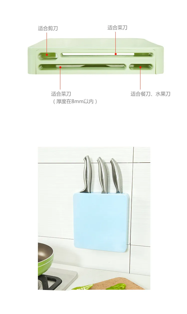 Wall Mounted Kitchen Knife Holder Organizer - Stainless Steel Knife Rack Storage Shelf for Knives, Utensils, and Kitchen Supplies - Space Saving Design showcase 6