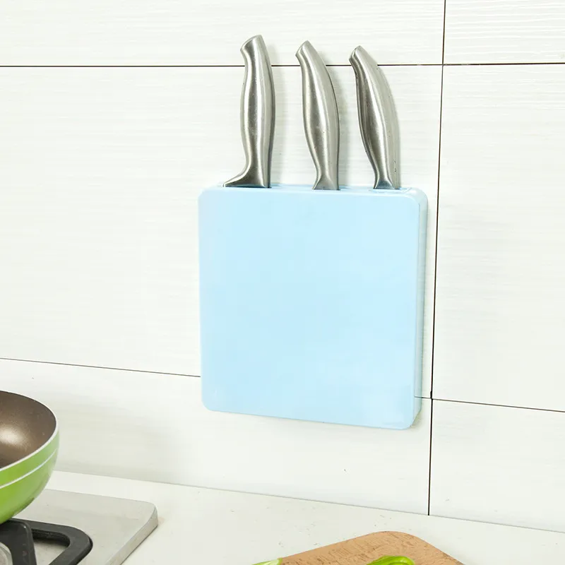 Wall Mounted Kitchen Knife Holder Organizer - Stainless Steel Knife Rack Storage Shelf for Knives, Utensils, and Kitchen Supplies - Space Saving Design thumbnail 5