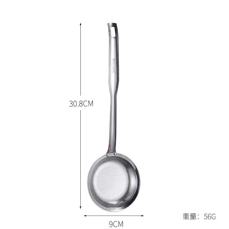 Stainless Steel Oil Strainer Spoon - 304 Grade Kitchen Skimmer Ladle for Removing Oil Residue and Foam - Hanging Design for Easy Storage thumbnail 9