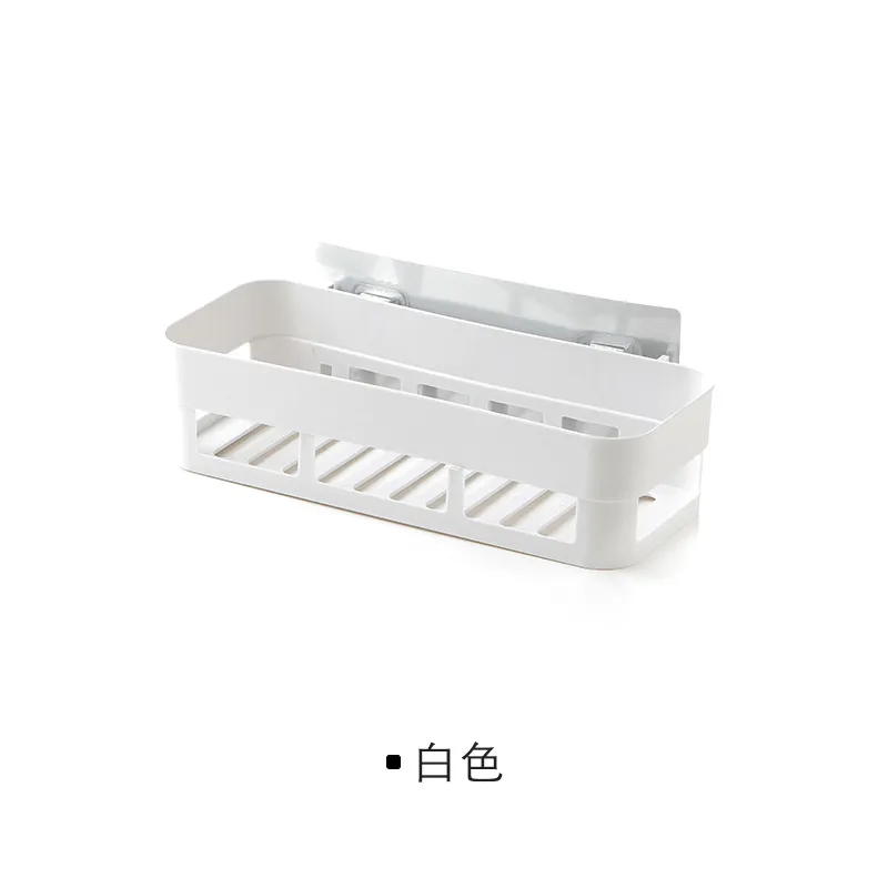 Bathroom Storage Rack Wall Mounted Suction Cup Organizer - Toiletries, Hand Washing, Non-Punching Installation - Space Saving Bathroom Shelf thumbnail 7
